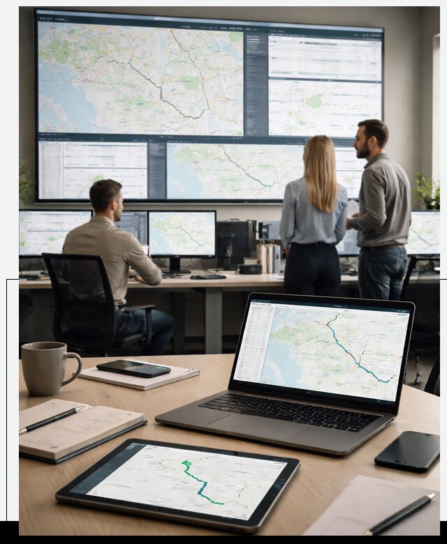 Трекинг грузов и Fleet Management, мониторинг автопарка в Гусе-Хрустальном