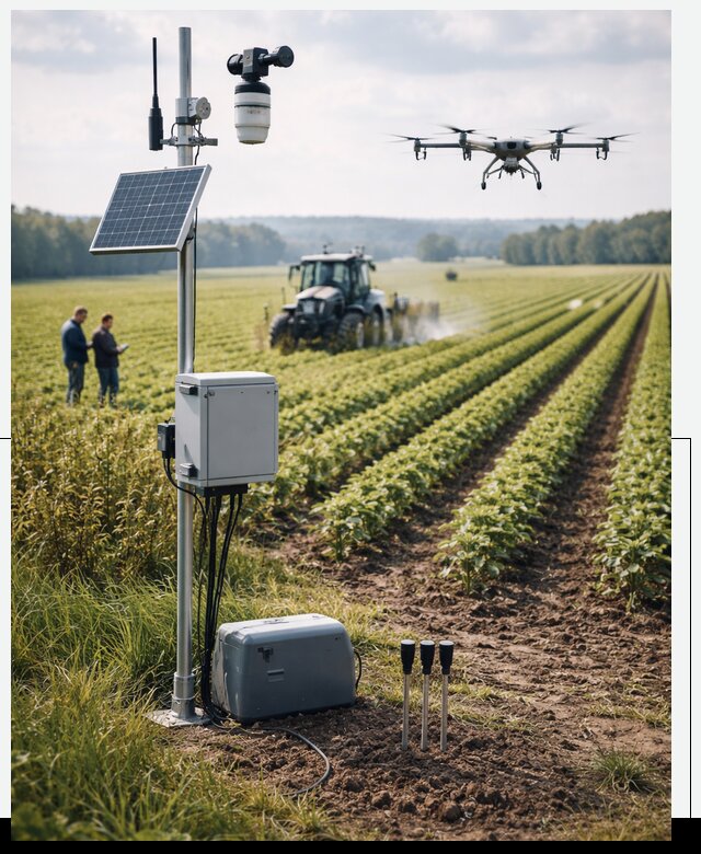 Разработка IoT мониторинга полей в Гусе-Хрустальном от 9093 р. | АвикейГсь